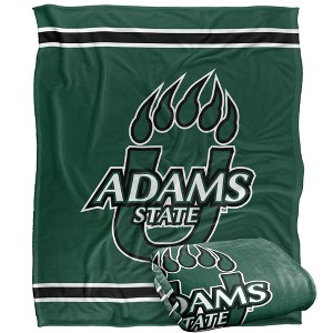 Adams State University Primary Logo Stripes Silky 50x60 Blanket, 1 Sided - 1 of 4