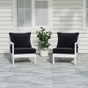 WestinTrends Avalon Outdoor Patio HDPE Loveseat Sofa with Patio Cushions - 2 of 4