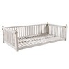 Sapphtopaz Patio Swing Sets for Backyard Twin Size Wood Bench 2-Person Conversation Swing Bed with Hanging Ropes for Garden, Outdoor, Terrace - 4 of 4