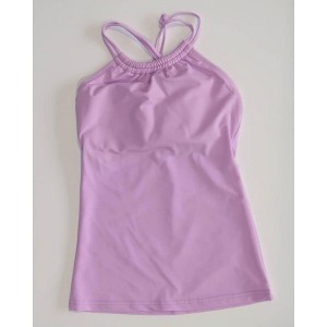 Lilac Double-Cinch Tankini Top - 1 of 2