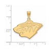 Black Bow Jewelry 10k Yellow Gold Minnesota Wild NHL Large Pendant - 2 of 3