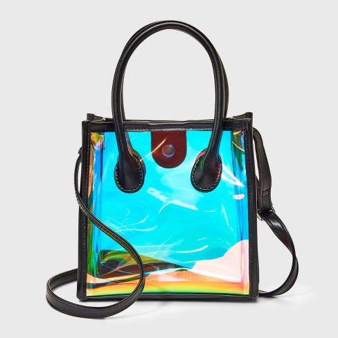 Clear shops jelly crossbody bag