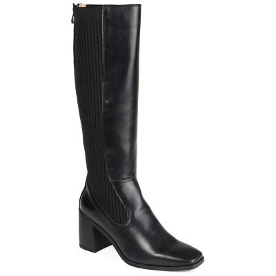 Journee Collection Womens Winny Stacked Heel Knee High Boots