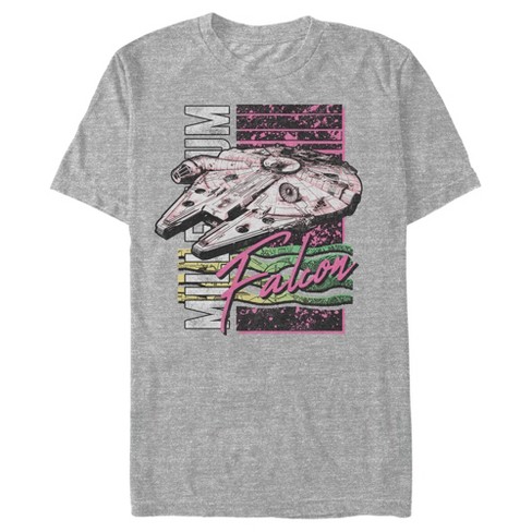 Men's Star Wars Millennium Falcon 80's Style T-shirt : Target
