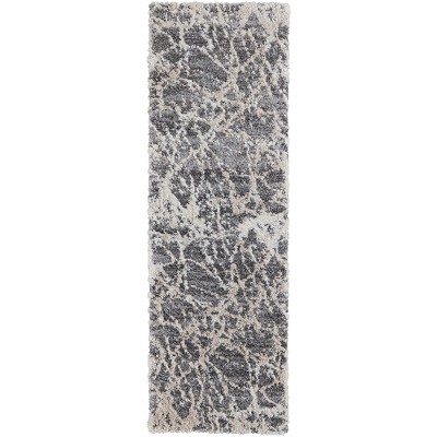 Mynka Transitional Abstract Gray/Ivory Area Rug