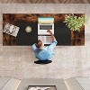 Tribesigns 63 Inches Executive Desk with Bottom Shelves - 3 of 4