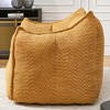CAVINAS Chenille Fabric Bean Bag Chair with Armrest,Soft Bean Bag Couch,Accent Chairs for Living Room - 3 of 4