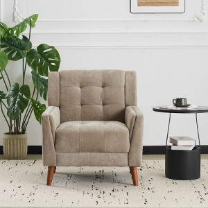 Christopher Knight Home Anvith Mid-Century Modern Tufted Upholstered Club Chair - 1 of 4