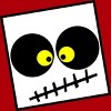 Junior's Design By Humans Square Skull By LonaMisa T-Shirt - 2 of 3