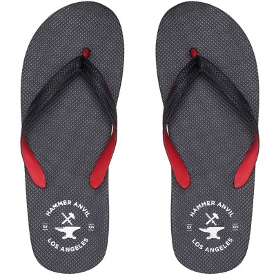 Hammer Anvil Men’s Flip-flops Summer Sandals Obsidian Black Us 8 : Target