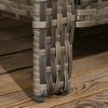 Resenkos 3 Pieces Patio Furniture, Outdoor Sectional Furniture, PE Rattan, Beige - 4 of 4