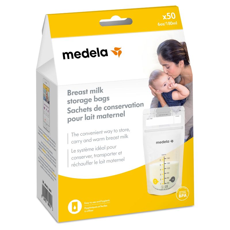 Medela Breast Milk Storage Bags 6oz/180ml, 1 of 12