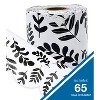 Carson Dellosa Education White with Black Leaves Rolled Scalloped Borders, 65 Feet Per Roll, Pack of 3 - 3 of 4