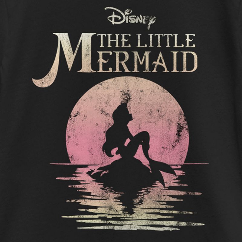 Girl's The Little Mermaid Ariel Sunset T-Shirt, 2 of 5