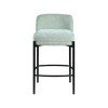 Meridian Furniture,Burton Mint Chenille Fabric Stool, Set of 2 - 3 of 4