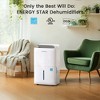 Waykar ENERGY STAR 34-150 Pints Quiet Dehumidifier - 3 Modes, Auto-Swing, Humidity Progress Bar,Off-White - 3 of 4
