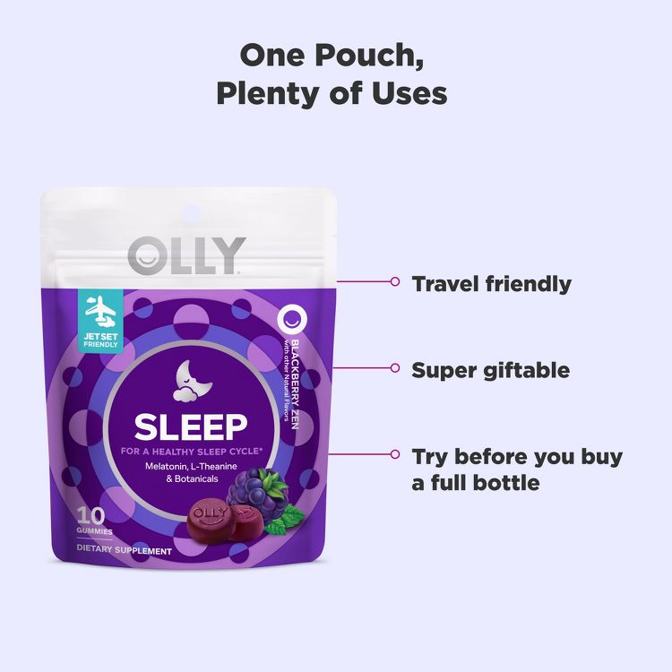 OLLY 3mg Melatonin Sleep Gummies - Blackberry Zen, 5 of 8