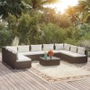 vidaXL Garden Lounge Set Black PE rattan Large Modular - 2 of 4