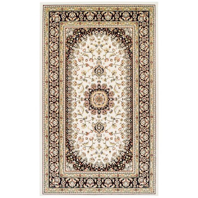 Floral Medallion Oriental Indoor Traditional Area Rug or Runner by Blue Nile Mills