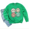 Simply Sage Market S.W.Smiley Smiley Face Grunge Sweatshirt - 3 of 4