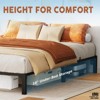 Jojoka Twin/Full/Queen Metal Bed Frame, 6/8/10/14" High Platform with Iron Slats, No Box Spring or Screws Needed, Heavy Duty Support Up to 800 lbs - 3 of 4