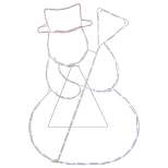 Northlight 28" Lighted Standing Snowman Silhouette Outdoor Christmas Decor