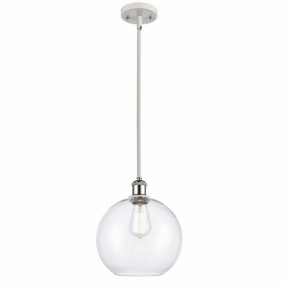 Athens - 1 Light Stem Hung Mini Pendant In Industrial Style-13 Inches Tall and 10 Inches Wide