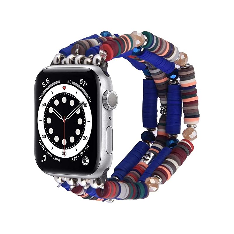 Worryfree Gadgets Fashion Preppy Stack Handmade Elastic Band for Apple Watch 38/40/41mm, 1 of 10