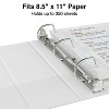Staples Standard 1 1/2" 3-Ring View Binder White (26438-CC) 55409/26438 - 3 of 4