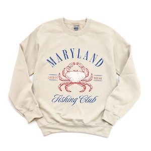Simply Sage Market Women's Graphic Sweatshirt Maryland Fishing Club - 1 of 4