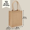 Sparkle and Bash 12 Pack Medium Burlap Reusable Tote Bags with Handles for Grocery, Shopping, 8 x 10 in - 4 of 4
