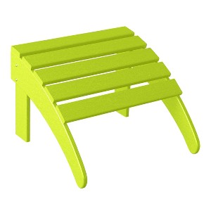 WestinTrends All-Weather Outdoor Patio Poly Adirondack Ottoman Footrest - 1 of 4