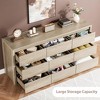 9 Drawer Dresser for Bedroom, Wide Modern Chest of Drawers, Large Wood Dresser Wooden Storage Organizer for Living Room, Hallway Entryway - 4 of 4