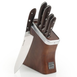 Kenmore 6 Piece Pro Truman High Carbon Stainless Steel Cutlery Set in Brown - 1 of 4