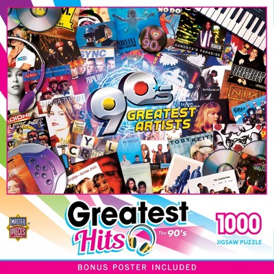 MasterPieces 1000 Piece Puzzle - 90's Greatest Artists - 19.25"x26.75"