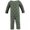 Hudson Baby Infant Boy Thermal Coveralls 2pk, Bear Tree - 4 of 4
