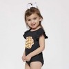 The Juniper Shop Hey Ghoul Hey Colorful Baby Flutter Sleeve Bodysuit - 2 of 3