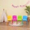 Infurnic Kids Table Sets, Multi-Use Kids' Chairs with stackable design, Chairs for Kids Learning or Playing, Multicolored, 13.4"*14.47"*21.85" - 2 of 4