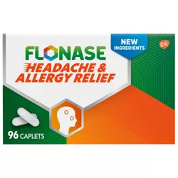 Flonase Acetaminophen Headache & Allergy Relief Caplets - 96ct