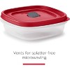 16-Piece BPA-Free Plastic Food Storage Set, Red Vented Lids - Microwave, Dishwasher Safe: Perfect for Meal Prep, Leftovers, and Kitchen Organization - 2 of 4