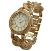 Olivia Pratt Gold and Rhinestones Chain Tortoise Strap Women Watch - 3 of 4