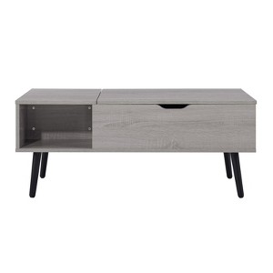 FONTOI 39" Lift Top Rectangle Coffee Table with Hidden Compartment, Side Table for Living Room Bedroom Office, Grey, 19.7"*17"*39.6" - 1 of 4