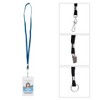 Advantus® Deluxe Lanyard with J-Hook, Navy Blue, Box of 24 - 2 of 4