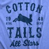 Womens Cotton Tails All Stars T Shirt Funny Holiday Sunday Bunny Team Tee For Ladies - Crazy Dog Women's T Shirt - 2 of 4