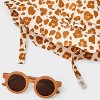 Baby Girls' Leopard Sunhat & Sunglasses Set - Cat & Jack™ Brown 0-6M - 4 of 4