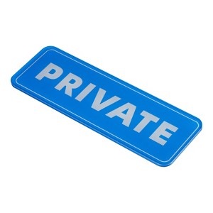 Unique Bargains Acrylic Self-Adhesive Decor Home Business Private Sign - 1 of 4