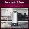 Elite Cuisine 6 Cup Cordless Electric Coffee Percolator Stainless Steel - 4 of 4