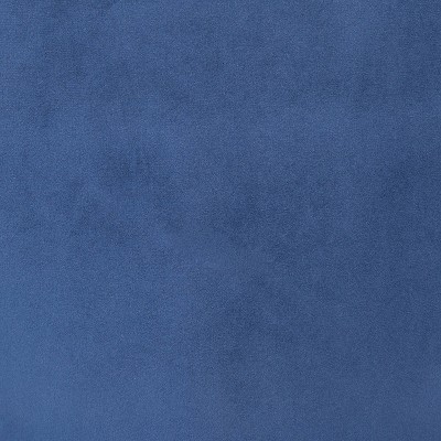 Navy Blue Velvet and Chrome Modern Counter Stools, Set of 2