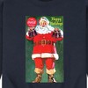 Men's - Coca-Cola - Vintage Santa With Coca Cola Bottles Graphic Fleece Sweatshirt - 2 of 4