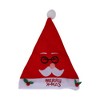 Unique Bargains Christmas Hat Polyester Non-Woven Fabric Red 11.02"x13.78" 1 Pc - 4 of 4